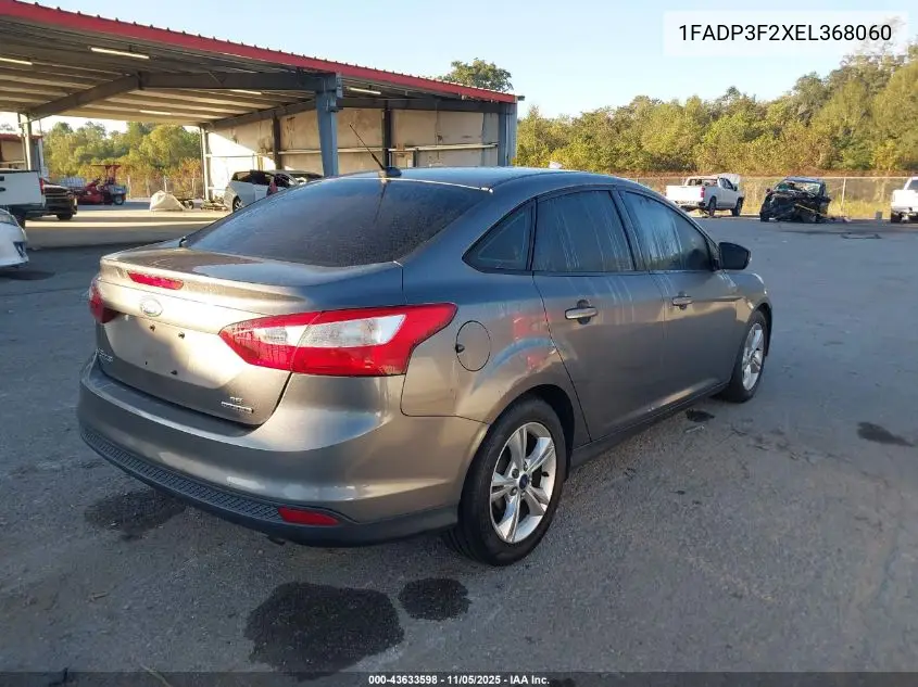 1FADP3F2XEL368060 2014 Ford Focus Se