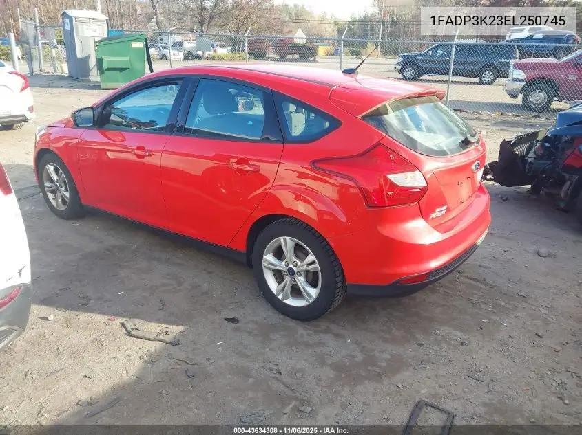 1FADP3K23EL250745 2014 Ford Focus Se