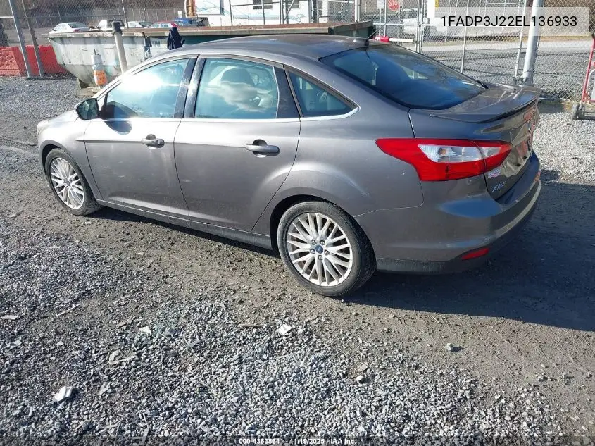 1FADP3J22EL136933 2014 Ford Focus Titanium