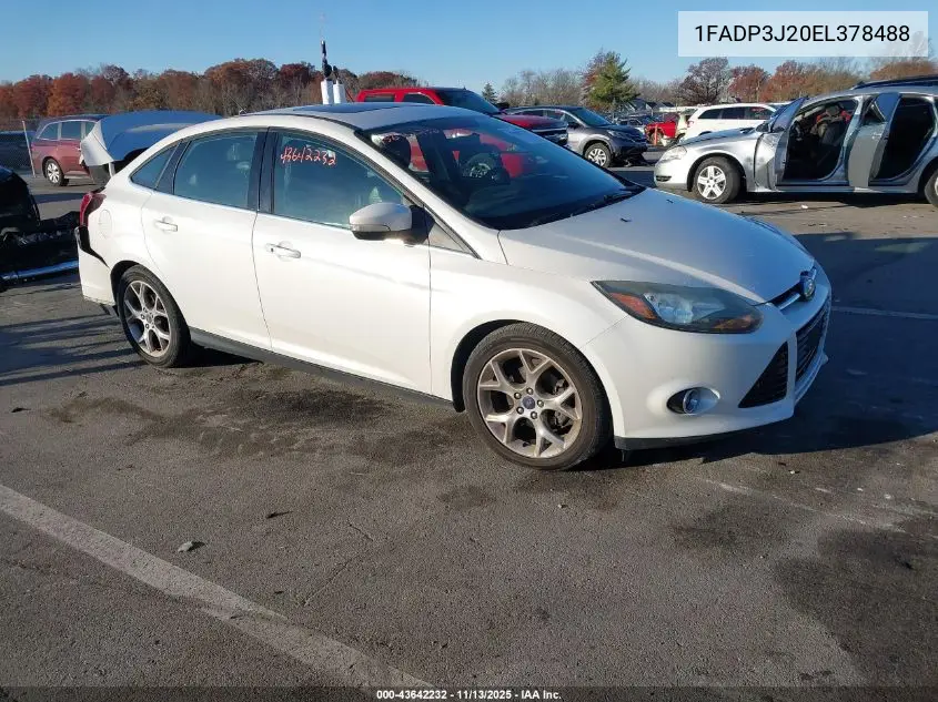 1FADP3J20EL378488 2014 Ford Focus Titanium