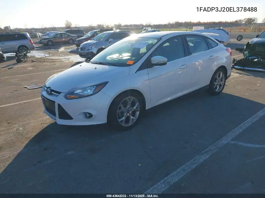 1FADP3J20EL378488 2014 Ford Focus Titanium