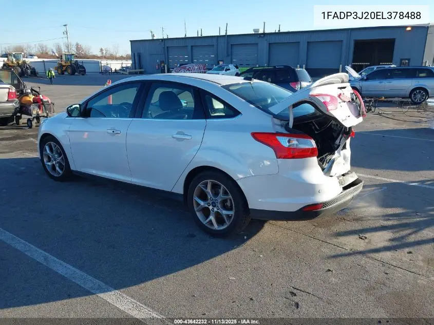 1FADP3J20EL378488 2014 Ford Focus Titanium