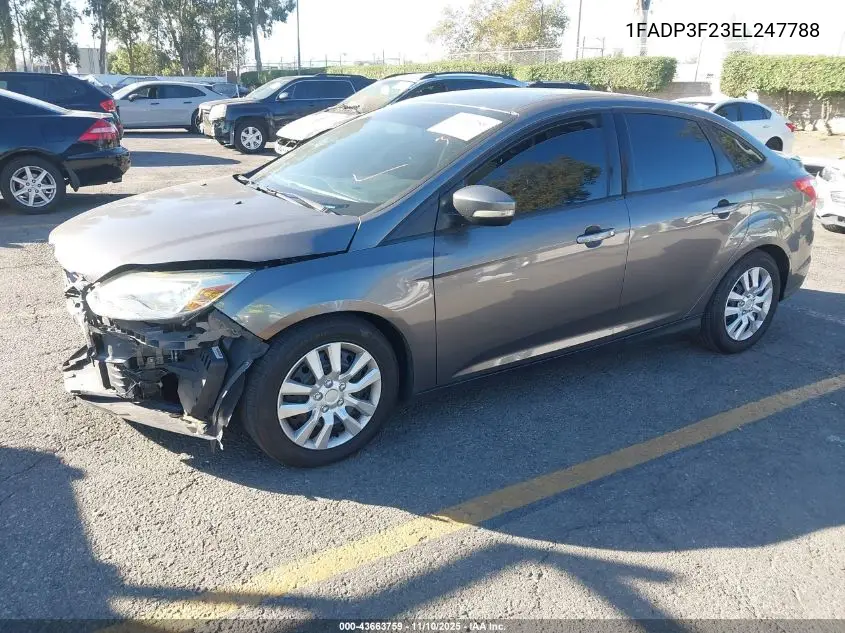 1FADP3F23EL247788 2014 Ford Focus Se