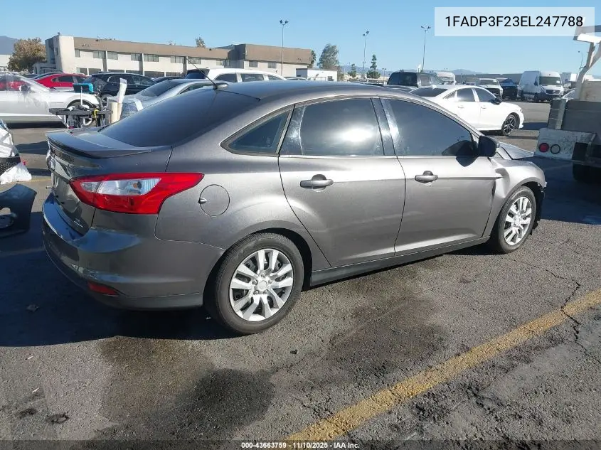 1FADP3F23EL247788 2014 Ford Focus Se