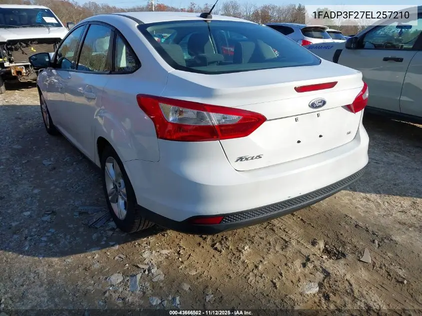 1FADP3F27EL257210 2014 Ford Focus Se