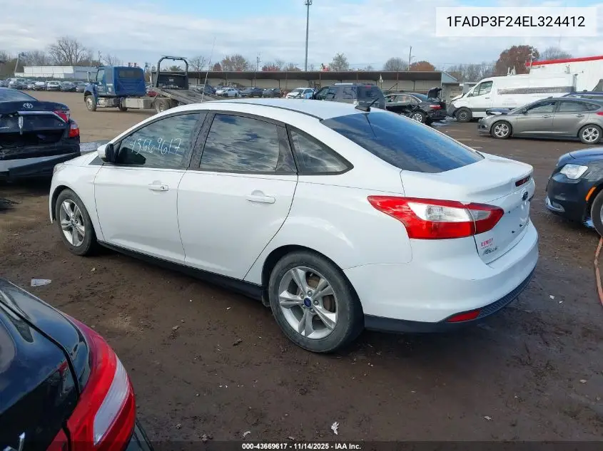 1FADP3F24EL324412 2014 Ford Focus Se
