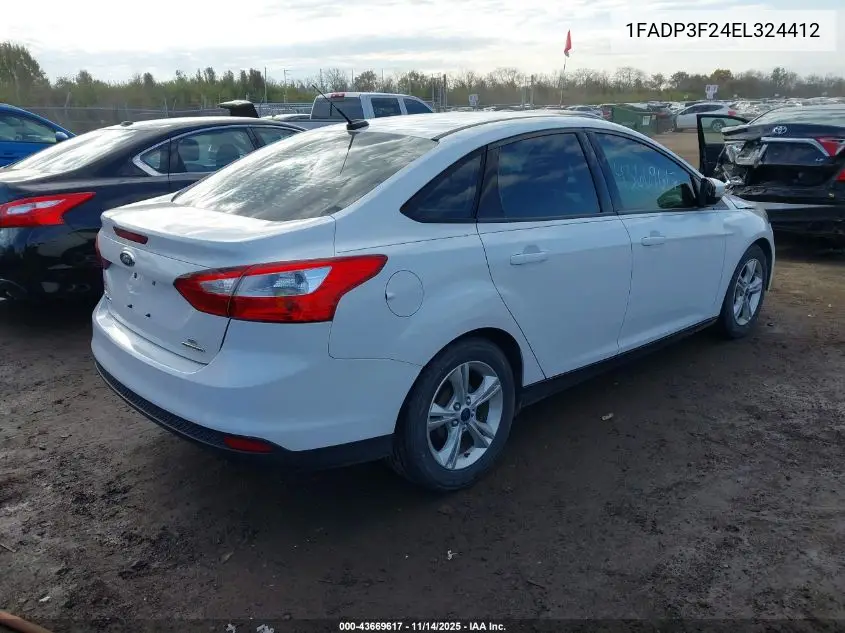 1FADP3F24EL324412 2014 Ford Focus Se