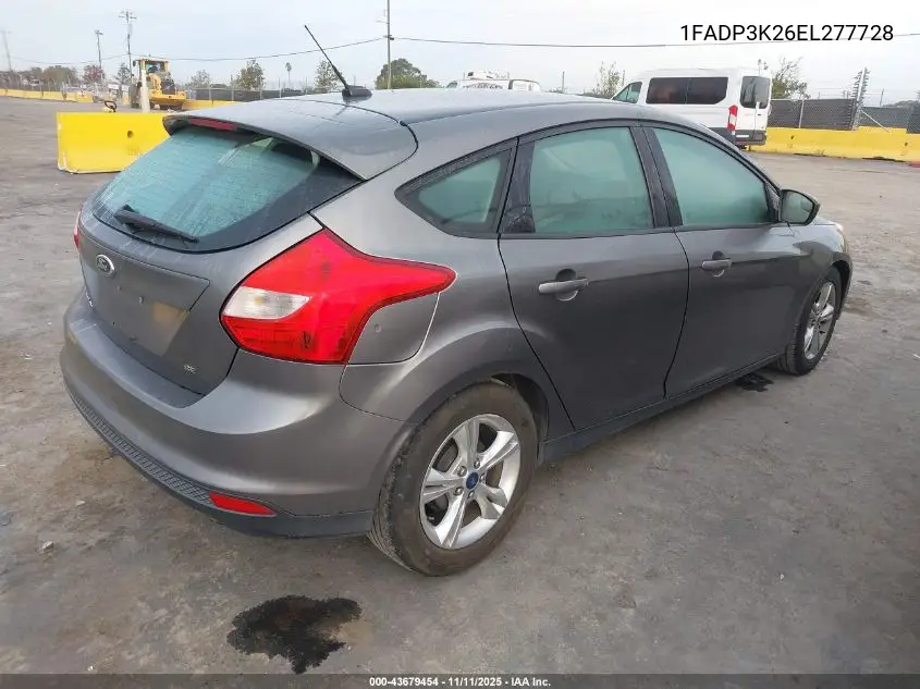 1FADP3K26EL277728 2014 Ford Focus Se