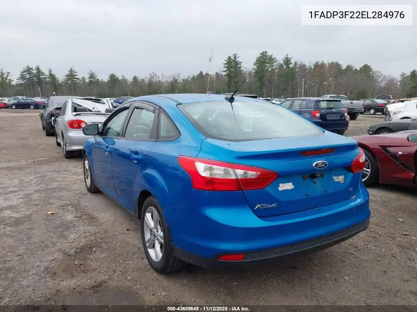 1FADP3F22EL284976 2014 Ford Focus Se