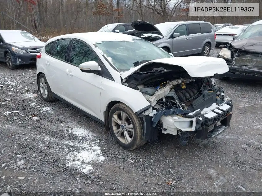 1FADP3K28EL119357 2014 Ford Focus Se