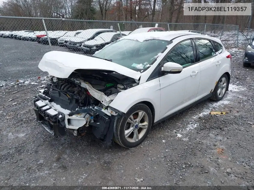 1FADP3K28EL119357 2014 Ford Focus Se