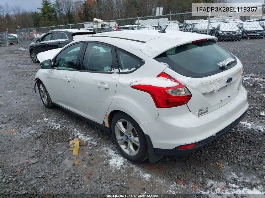 1FADP3K28EL119357 2014 Ford Focus Se
