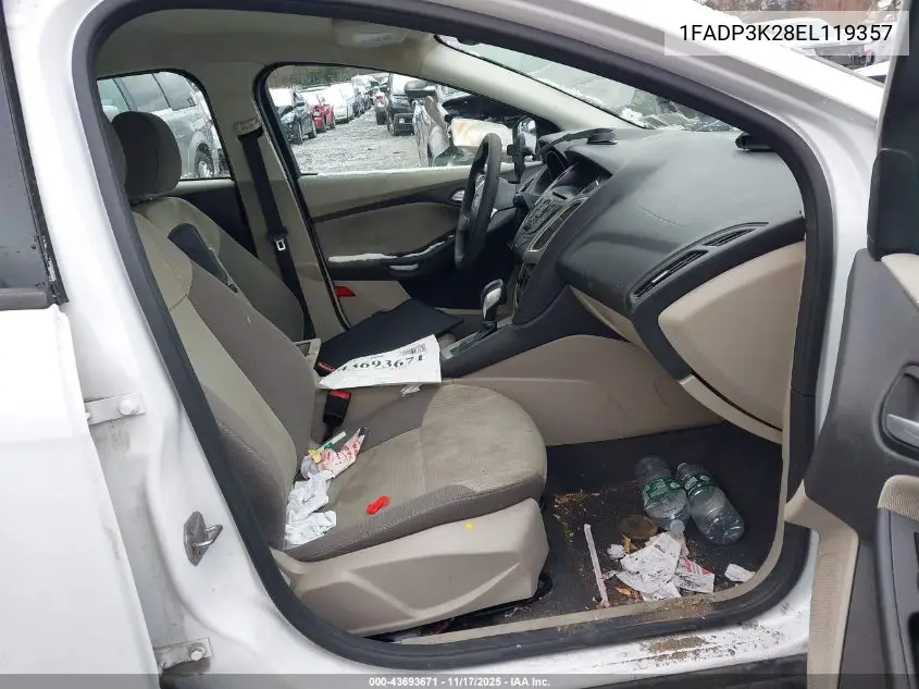 1FADP3K28EL119357 2014 Ford Focus Se