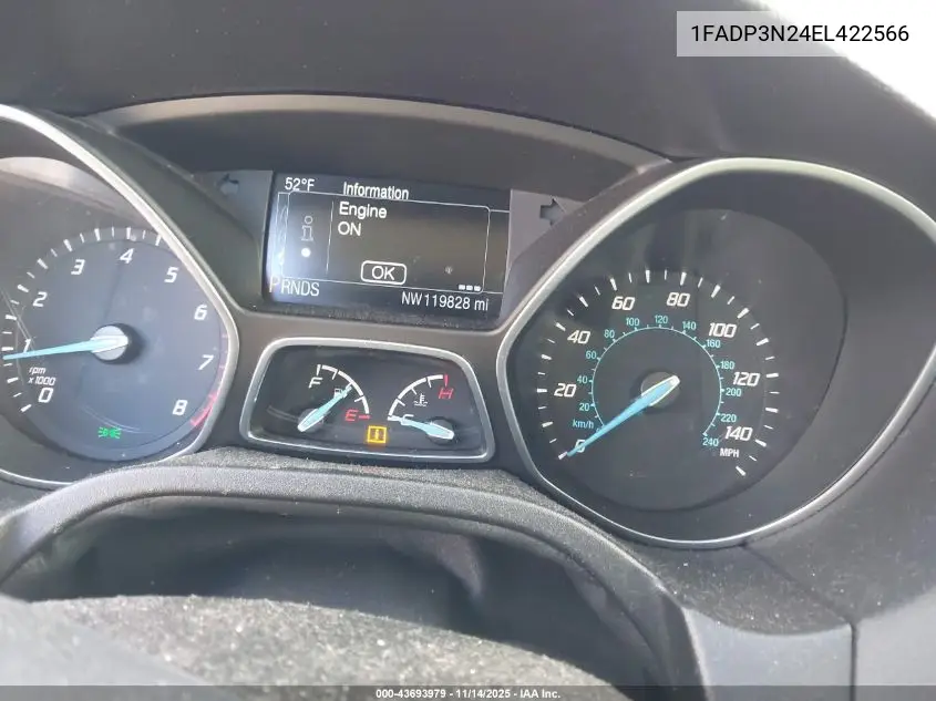 1FADP3N24EL422566 2014 Ford Focus Titanium