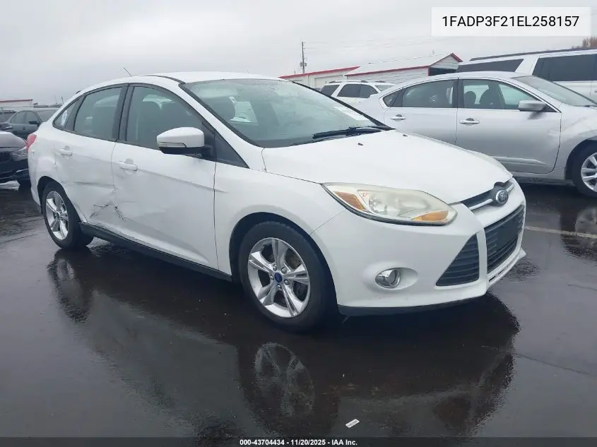 1FADP3F21EL258157 2014 Ford Focus Se