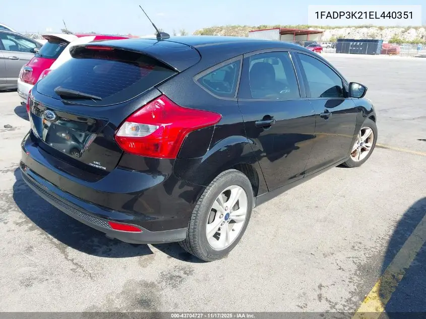 1FADP3K21EL440351 2014 Ford Focus Se