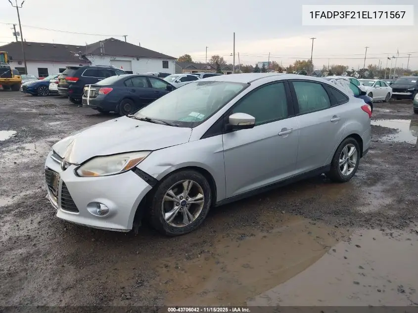1FADP3F21EL171567 2014 Ford Focus Se