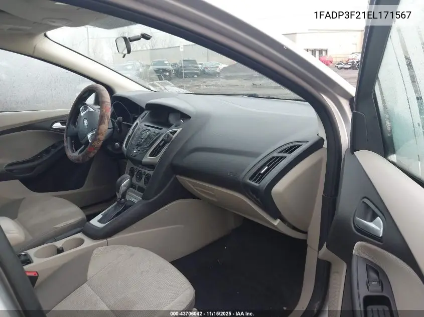1FADP3F21EL171567 2014 Ford Focus Se
