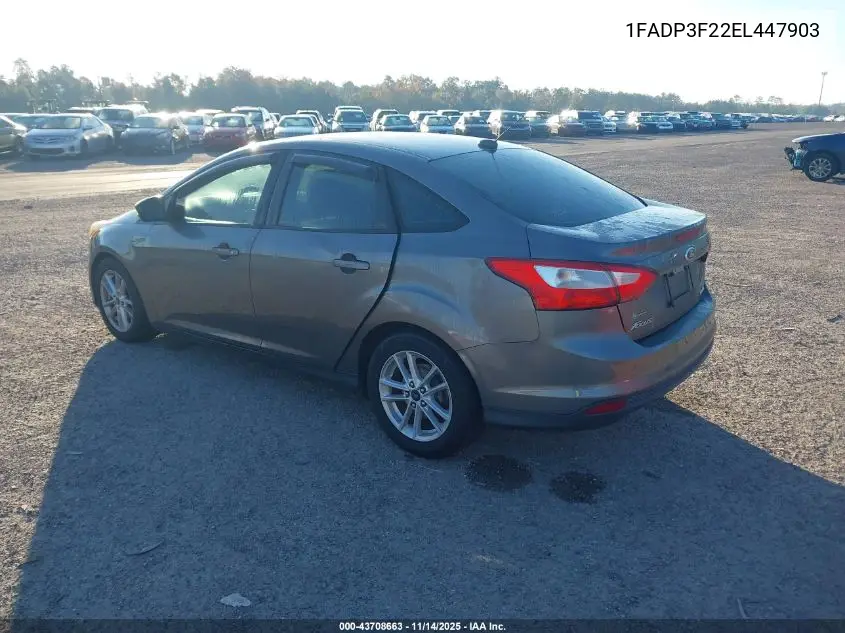 1FADP3F22EL447903 2014 Ford Focus Se