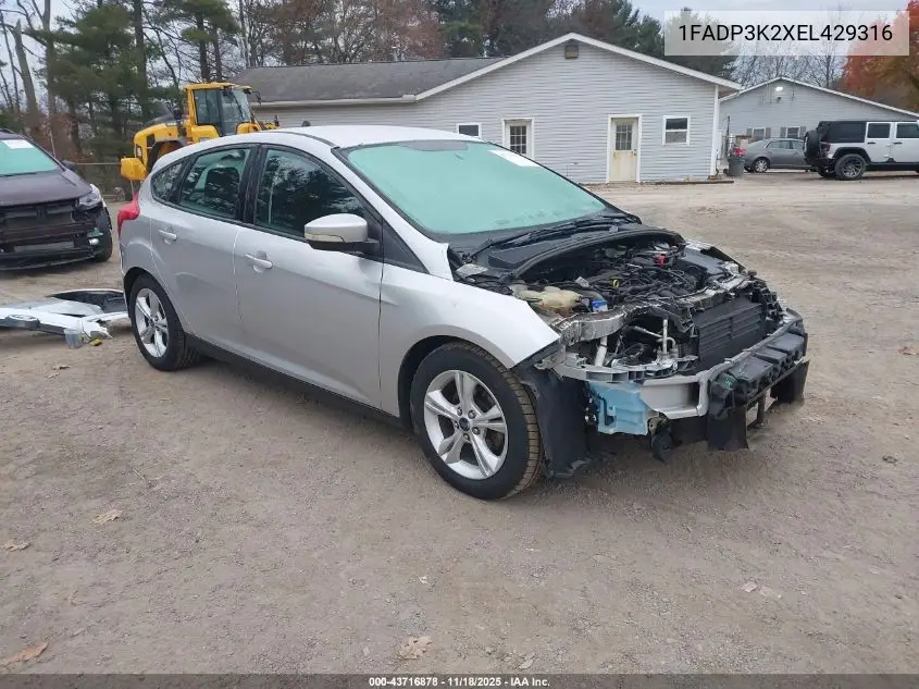 1FADP3K2XEL429316 2014 Ford Focus Se