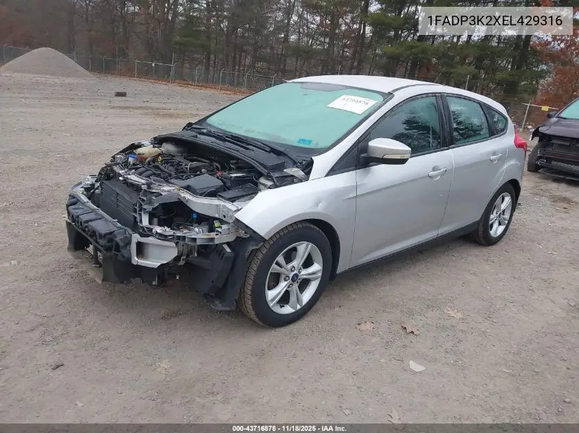 1FADP3K2XEL429316 2014 Ford Focus Se