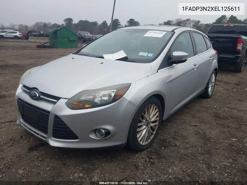 1FADP3N2XEL125611 2014 Ford Focus Titanium