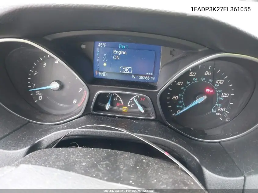 1FADP3K27EL361055 2014 Ford Focus Se