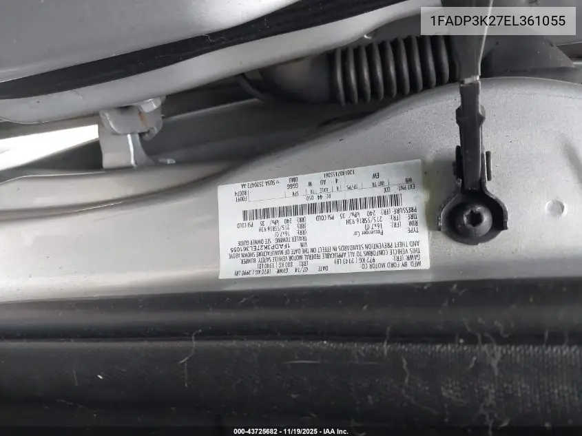 1FADP3K27EL361055 2014 Ford Focus Se