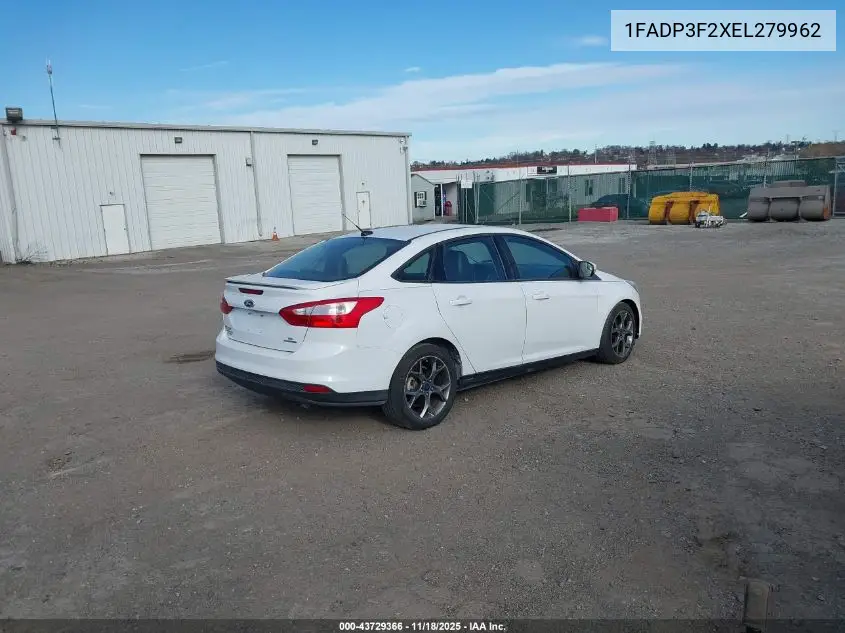 1FADP3F2XEL279962 2014 Ford Focus Se
