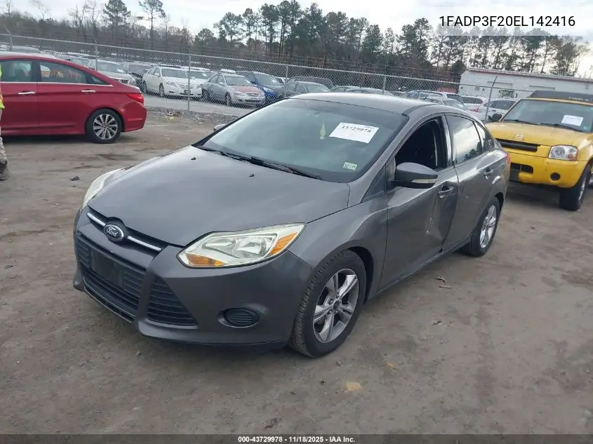 1FADP3F20EL142416 2014 Ford Focus Se