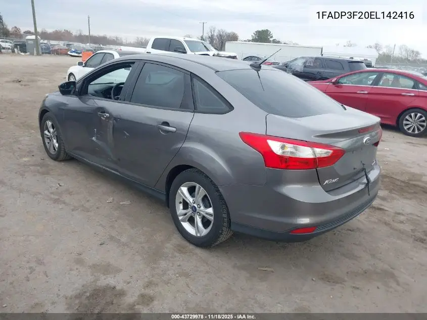 1FADP3F20EL142416 2014 Ford Focus Se