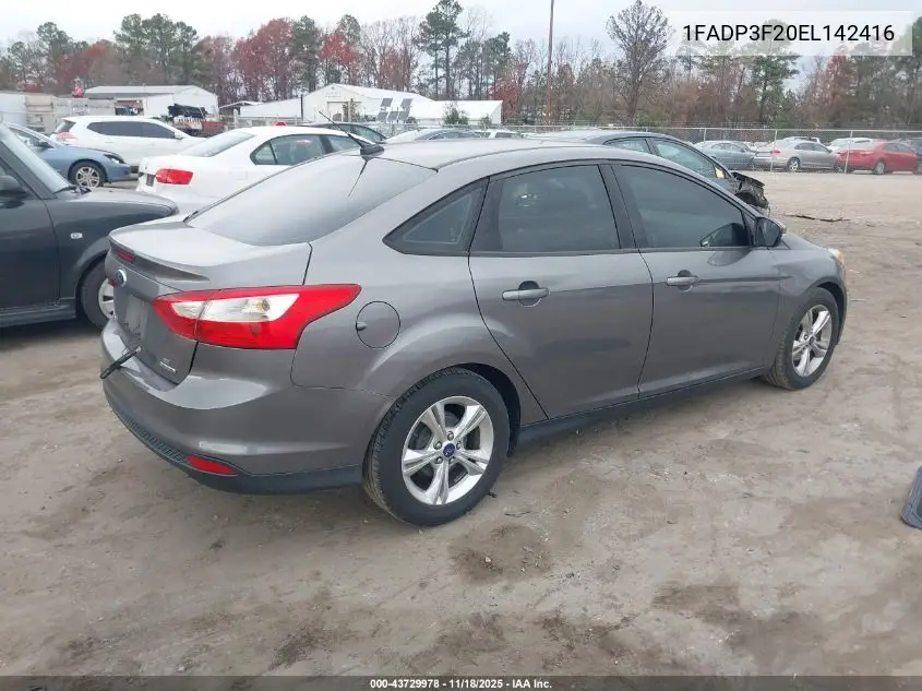 1FADP3F20EL142416 2014 Ford Focus Se