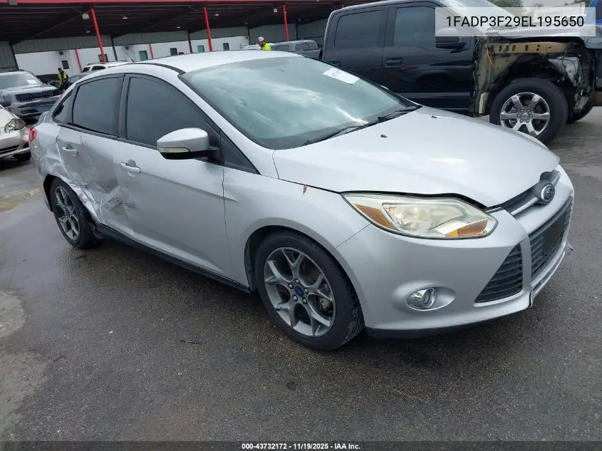 1FADP3F29EL195650 2014 Ford Focus Se