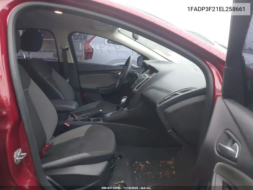 1FADP3F21EL258661 2014 Ford Focus Se