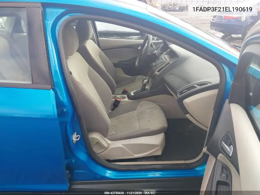 1FADP3F21EL190619 2014 Ford Focus Se