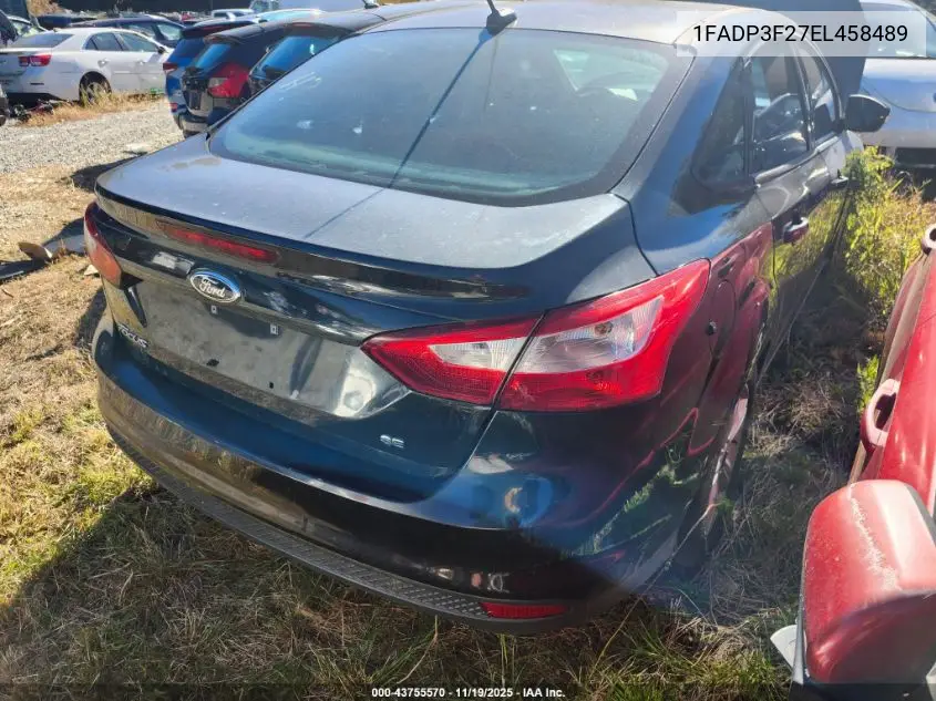 1FADP3F27EL458489 2014 Ford Focus Se