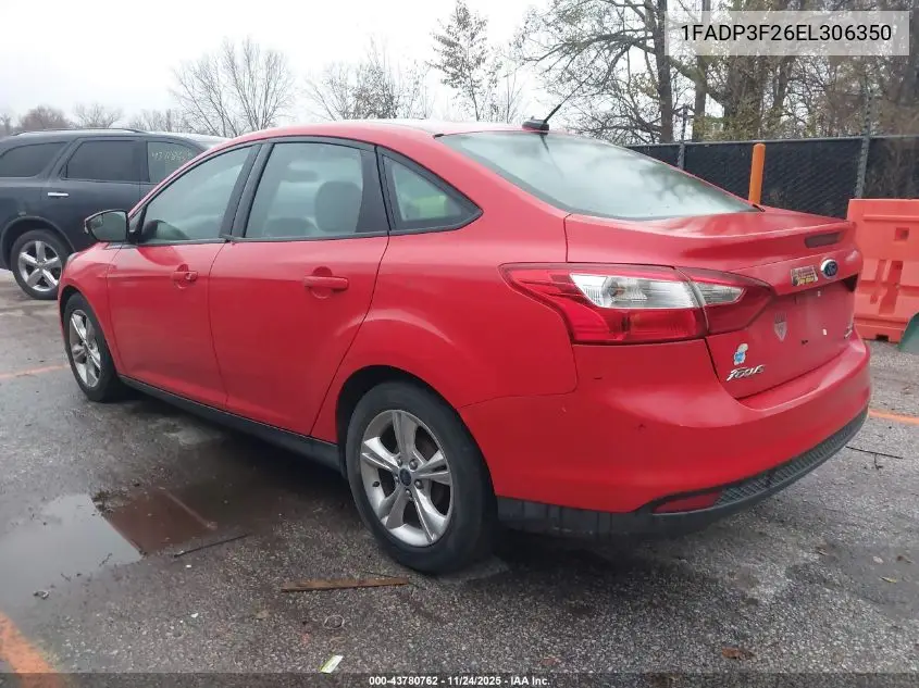 1FADP3F26EL306350 2014 Ford Focus Se