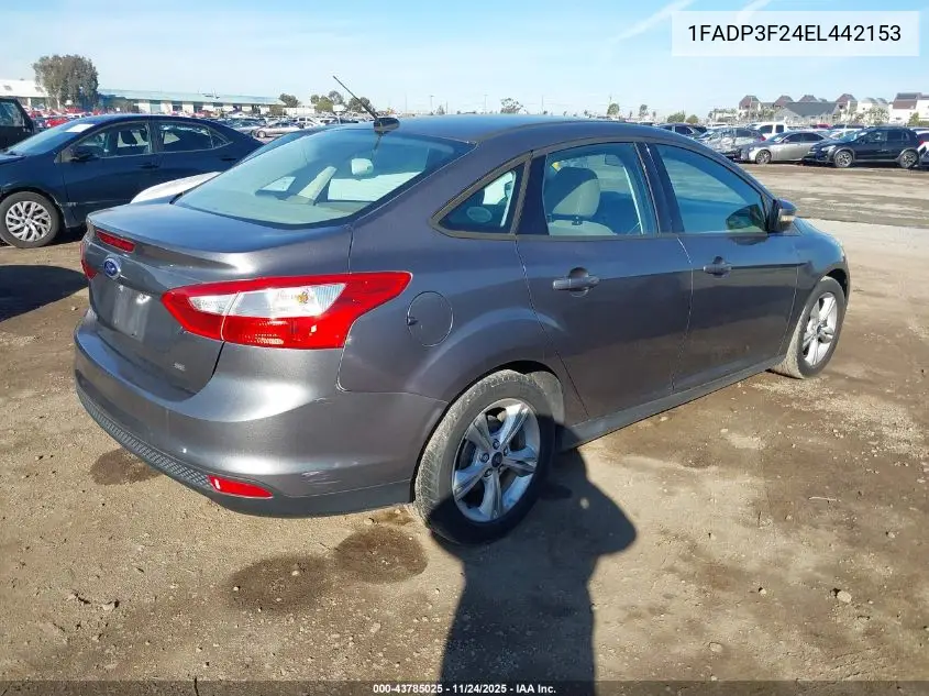 1FADP3F24EL442153 2014 Ford Focus Se