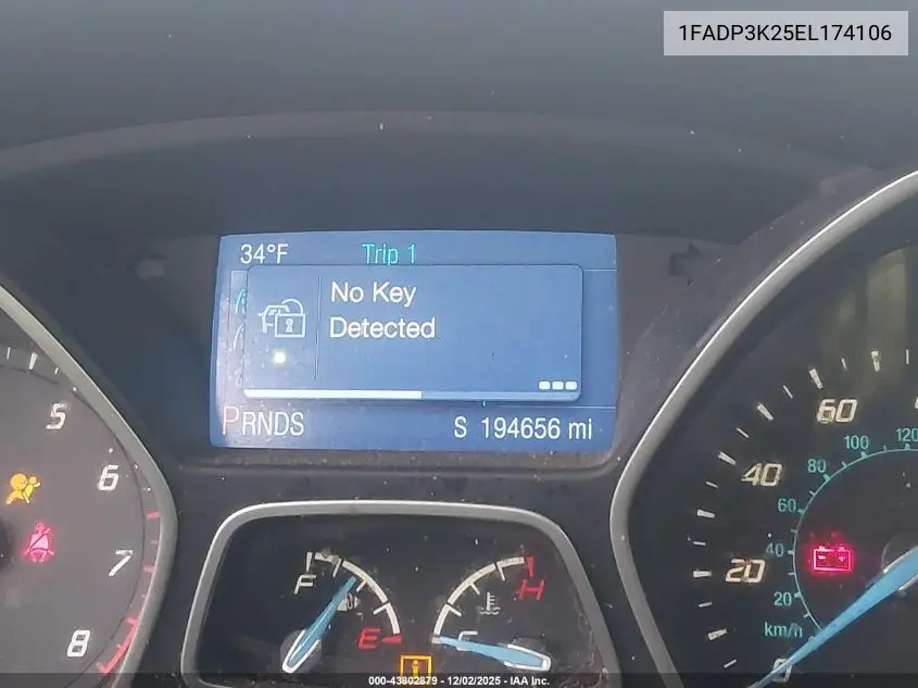 1FADP3K25EL174106 2014 Ford Focus Se