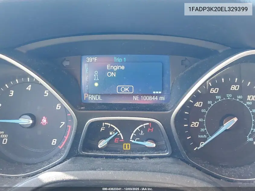 1FADP3K20EL329399 2014 Ford Focus Se
