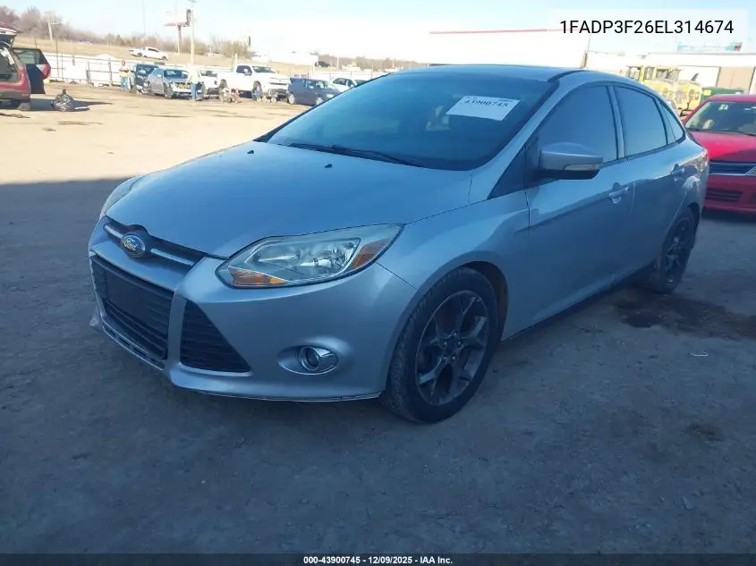 1FADP3F26EL314674 2014 Ford Focus Se