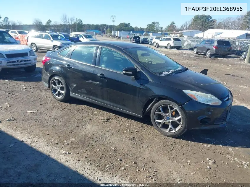 1FADP3F20EL368956 2014 Ford Focus Se