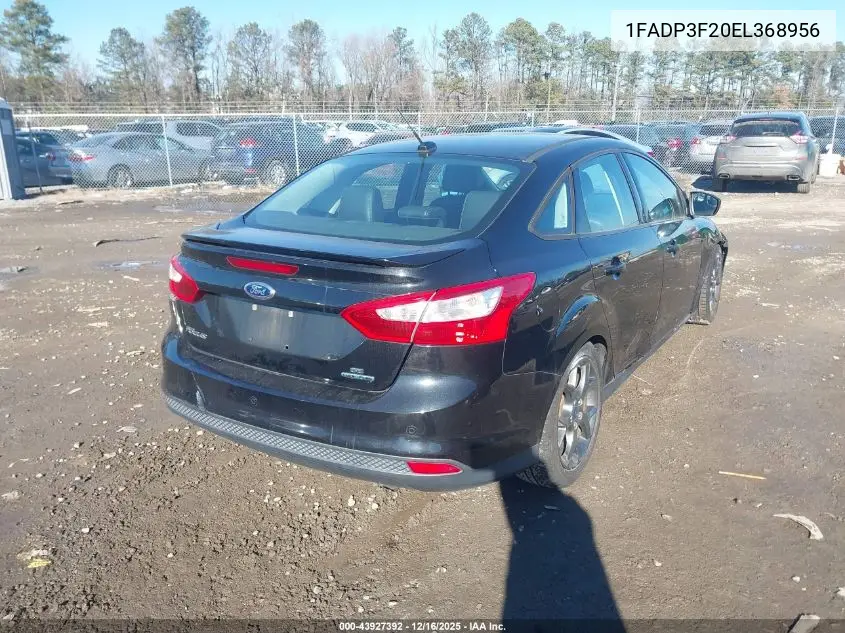1FADP3F20EL368956 2014 Ford Focus Se