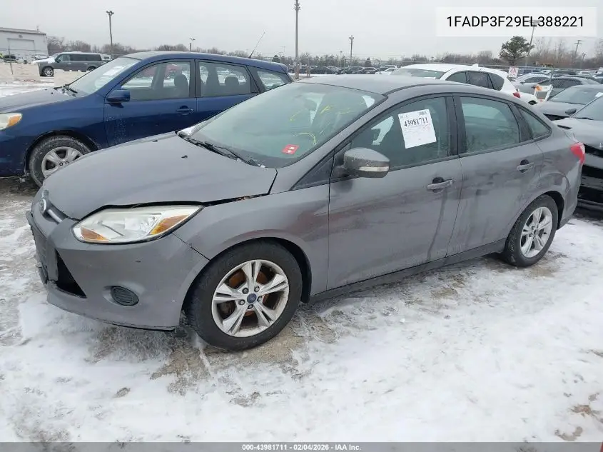 1FADP3F29EL388221 2014 Ford Focus Se