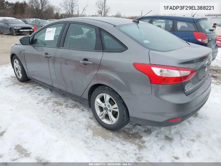 1FADP3F29EL388221 2014 Ford Focus Se