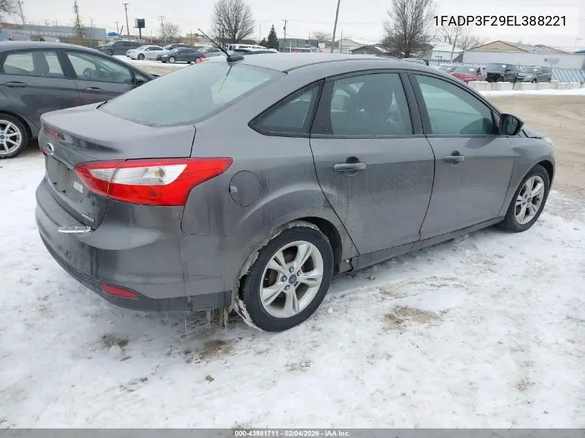1FADP3F29EL388221 2014 Ford Focus Se