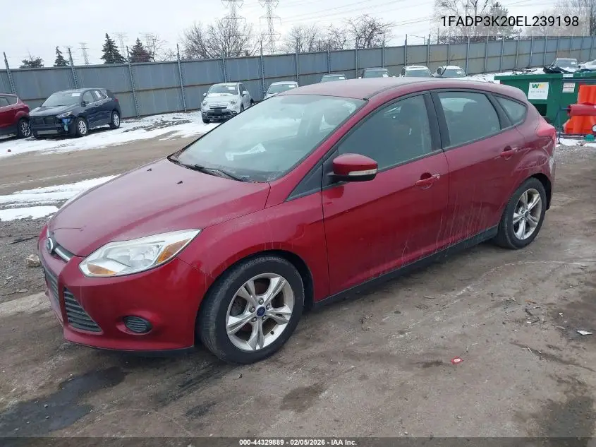 1FADP3K20EL239198 2014 Ford Focus Se
