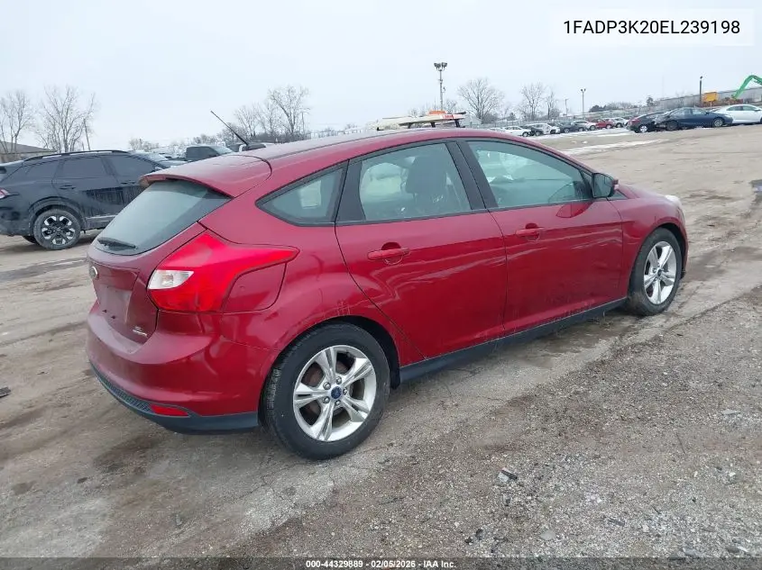 1FADP3K20EL239198 2014 Ford Focus Se