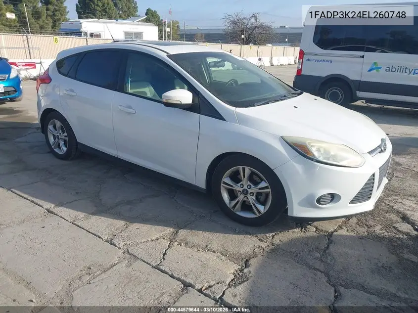 1FADP3K24EL260748 2014 Ford Focus Se