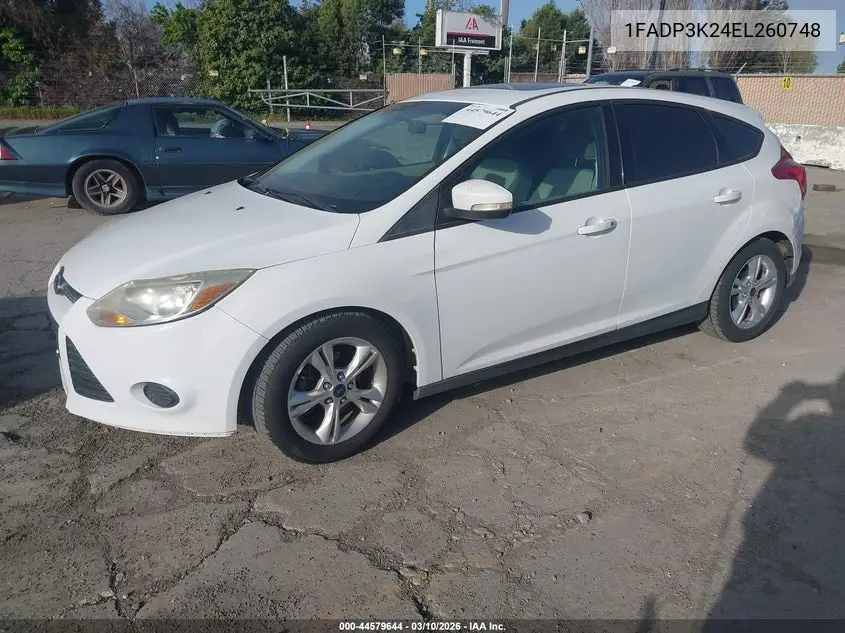 1FADP3K24EL260748 2014 Ford Focus Se